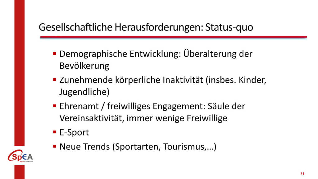 Gesellschaftliche Herausforderungen: Status-quo, © BMÖDS (10.04.2019) 