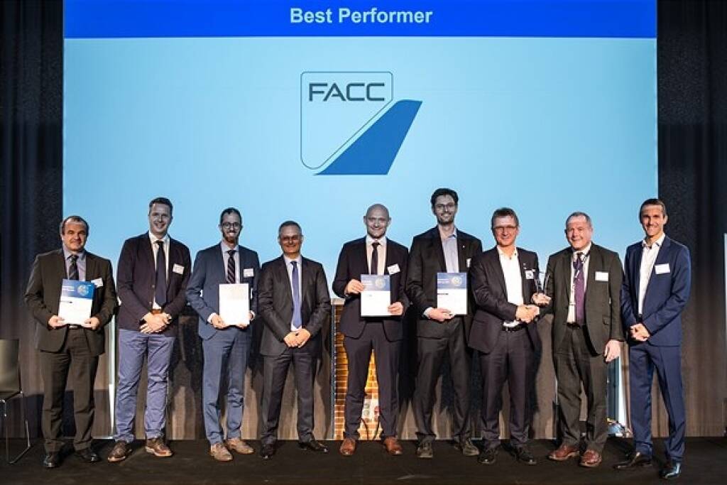 Bereits zum zweiten Mal in Folge ist FACC von Airbus mit einem „Supplier Award“ ausgezeichnet worden. Der europäische Flugzeughersteller ernannte FACC zum „Best Perfomer“ und würdigte damit FACC als zuverlässigen Technologiepartner der Airbus Gruppe. Der Preis wurde vor kurzem von Airbus in Toulouse übergeben. Credit: FACC, © Aussendung (26.04.2019) 