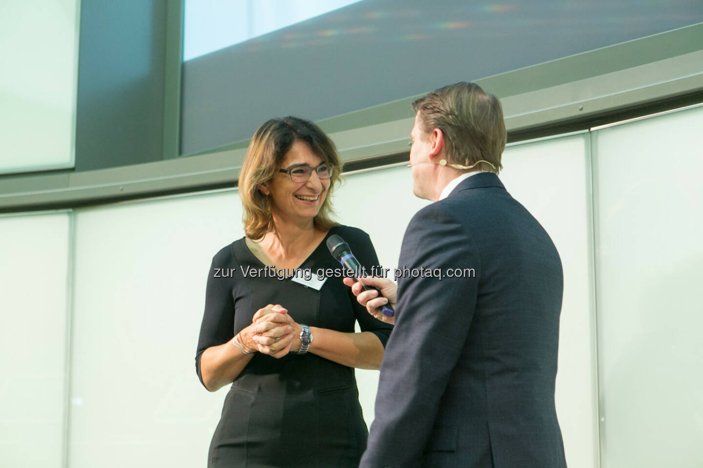 Simone Kahnt-Eckner (ZertifikateBörse Frankfurt), Lars Brandau (DDV)