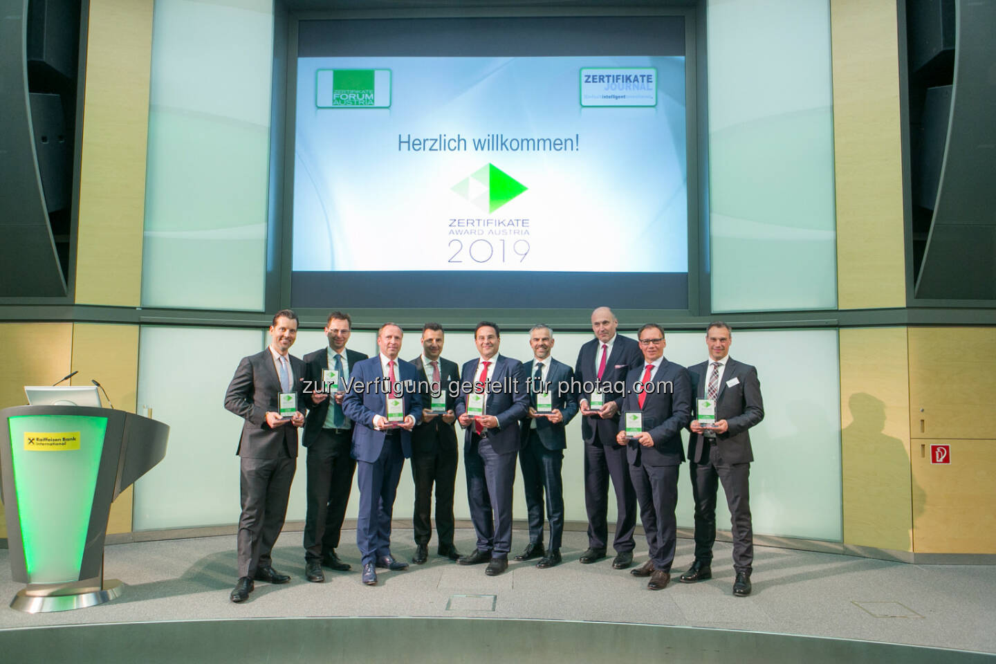 Zertifikate Award Austria 2019 - Team UniCredit