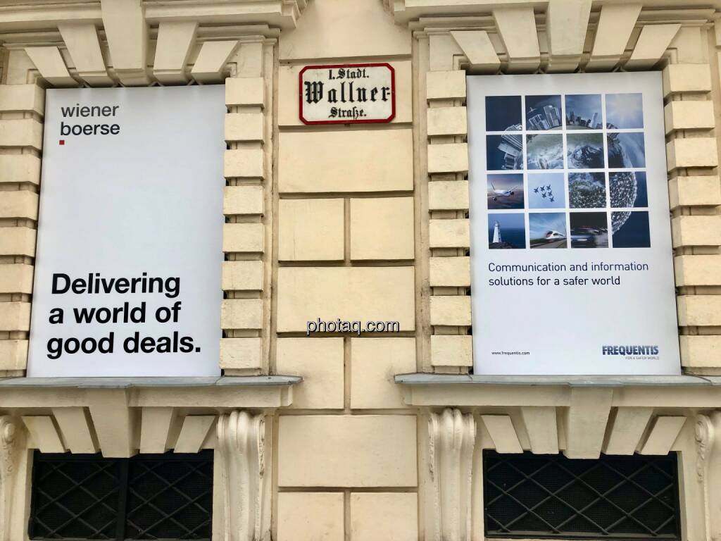 Frequentis, Delivering a world of good deals, Wiener Börse Wallnerstrasse (14.05.2019) 
