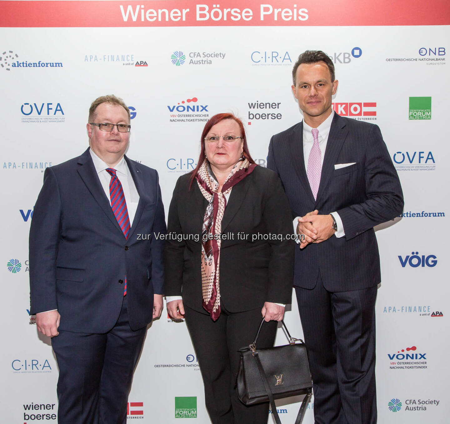 Gregor und Yvette Rosinger (Rosinger Group), Christoph Boschan (Wiener Börse)