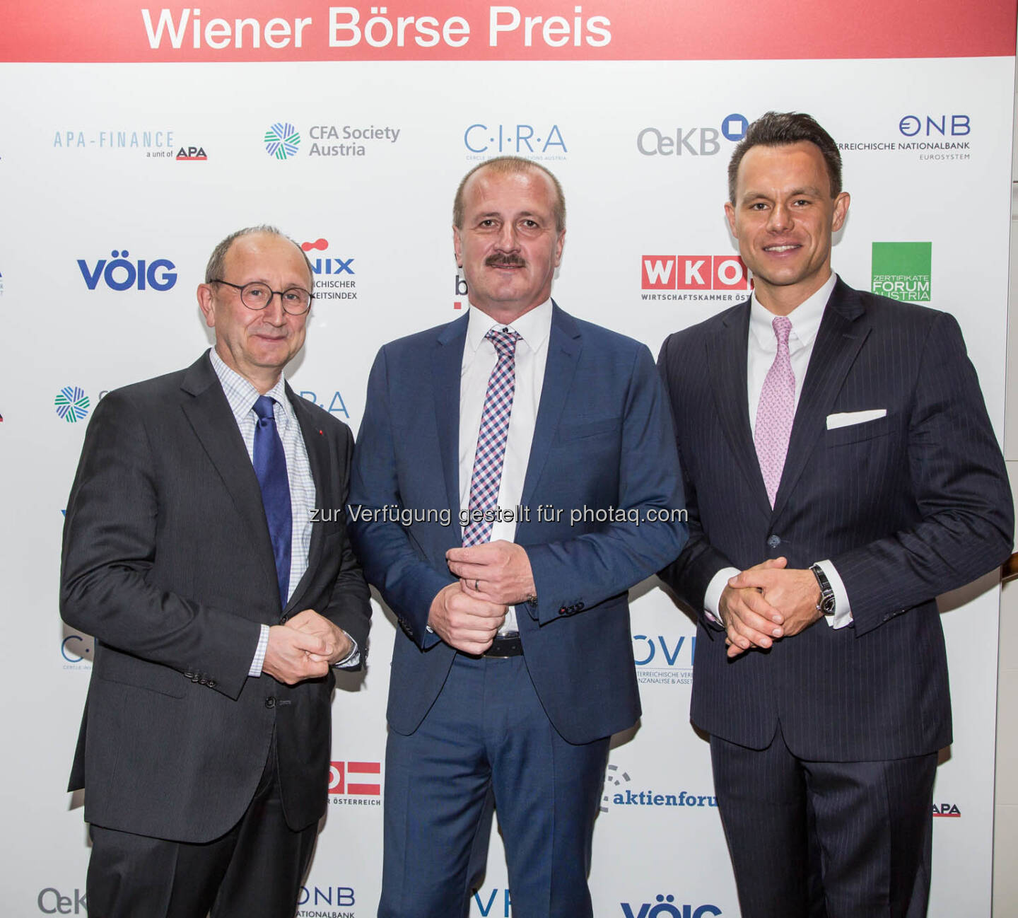 Ludwig Nießen (Wiener Börse), Alois Wögerbauer (3Banken Generali), Christoph Boschan (Wiener Börse)