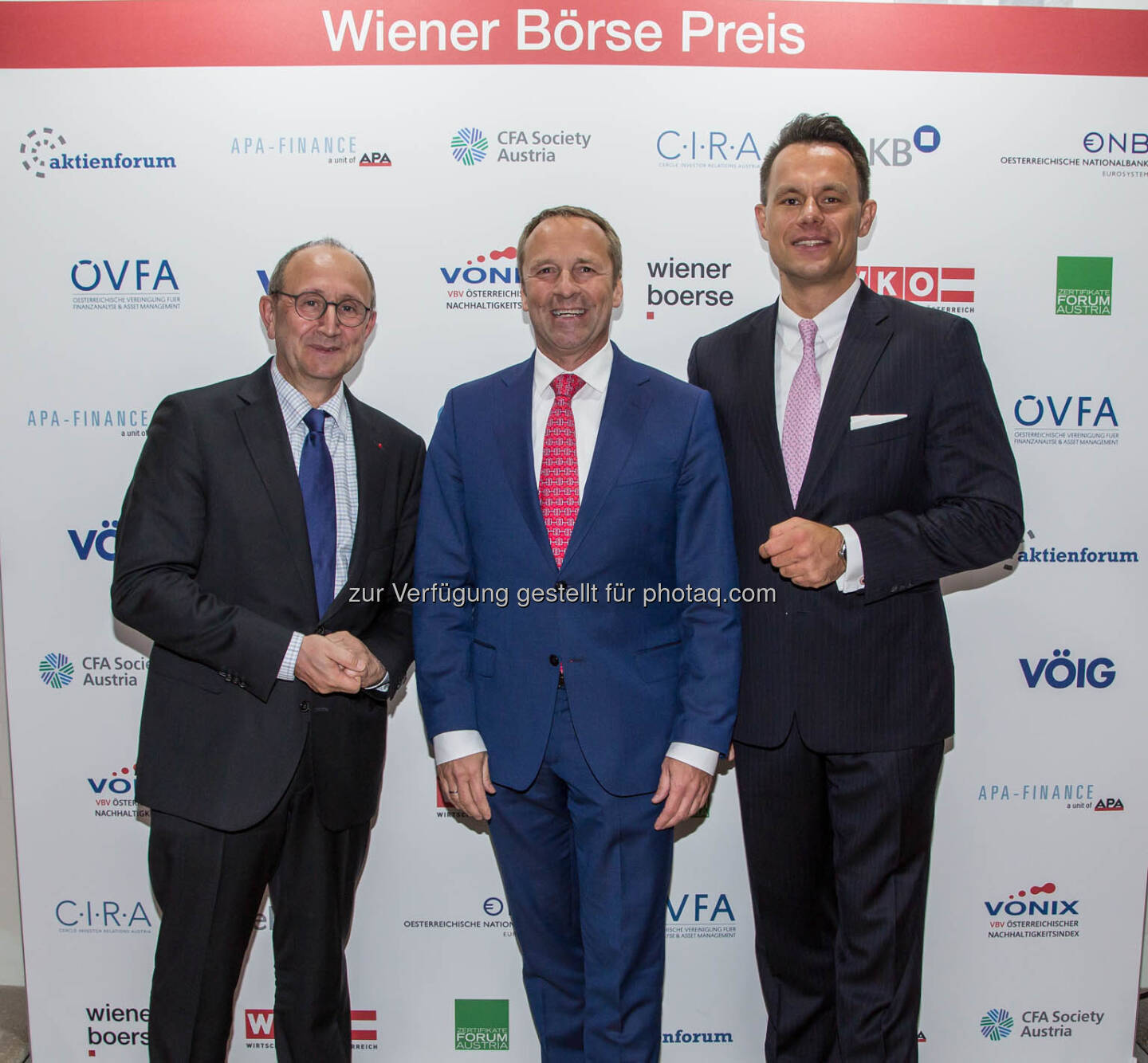 Ludwig Nießen (Wiener Börse), Frank Weingarts (UniCredit onemarkets), Christoph Boschan (Wiener Börse)