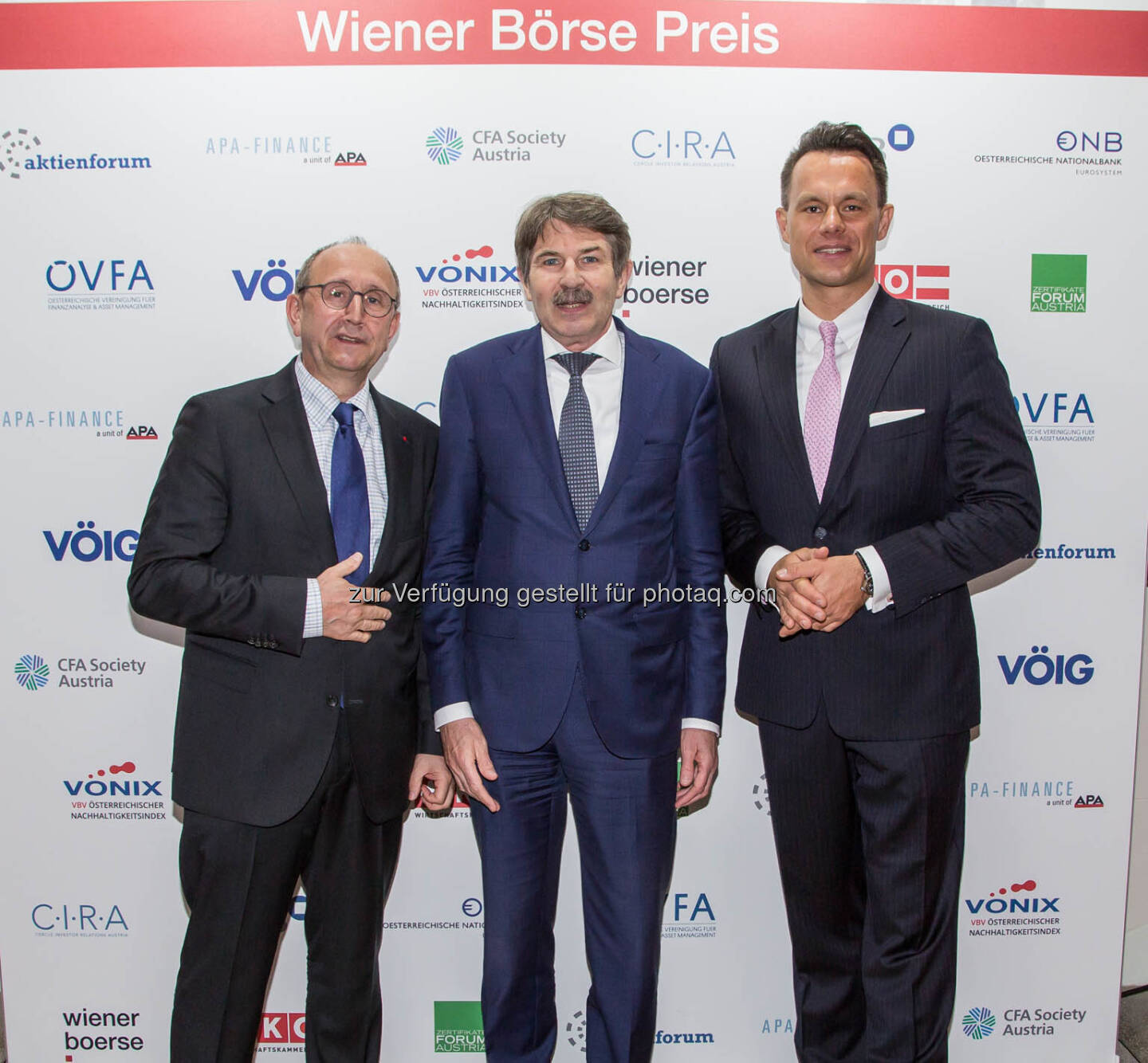 Ludwig Nießen (Wiener Börse), Ernst Vejdovszky (S Immo), Christoph Boschan (Wiener Börse)