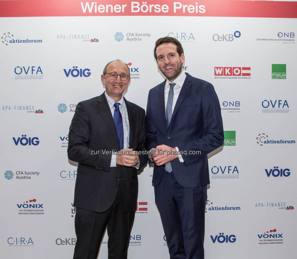 Ludwig Nießen (Wiener Börse, Michael Berl (Börsianer), © Wiener Börse AG/APA-Fotoservice (24.05.2019) 