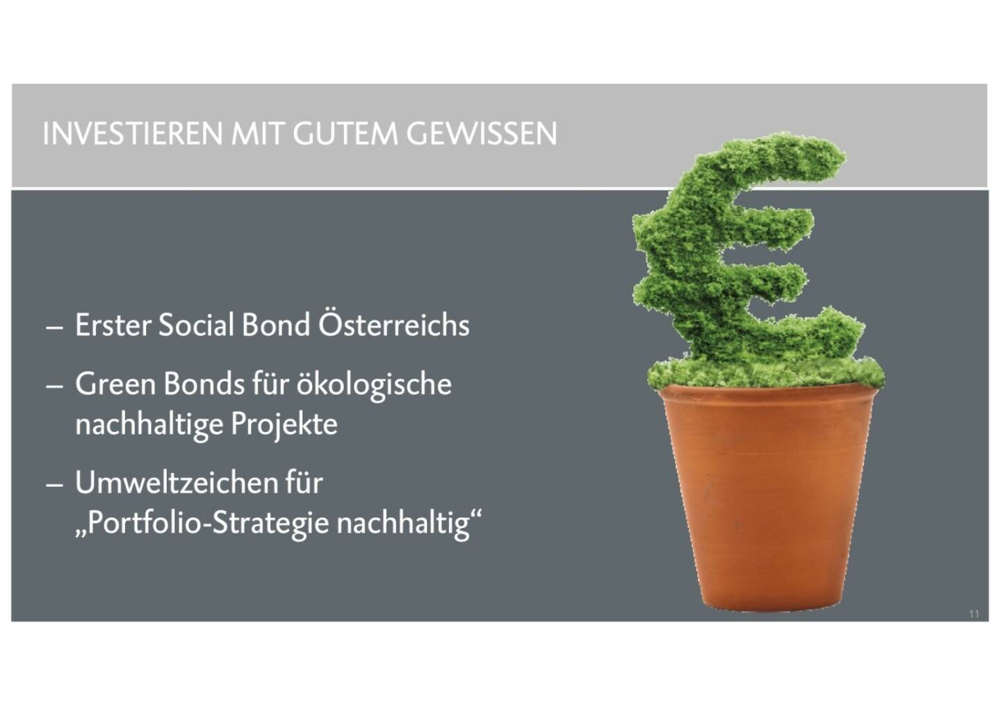 BKS - Investieren mit gutem Gewissen