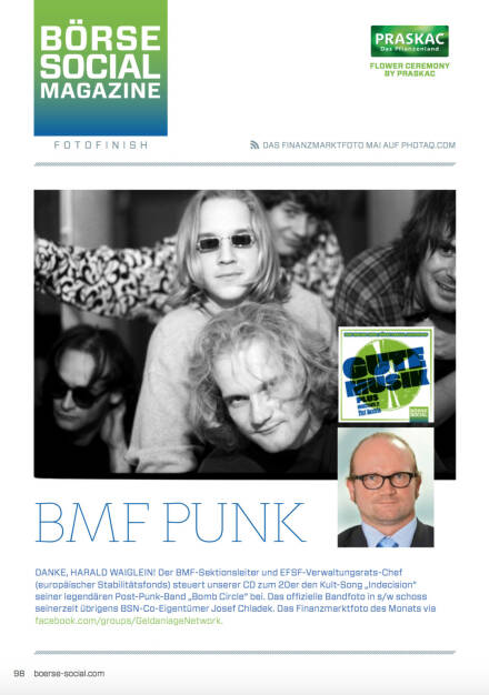 Harald Waiglein , Bomb Circle, Indecision im Börse Social Magazine #29, Mai 2019 http://www.boerse-social.com/magazine und dann auf der CD zu unserem 20. Online-Geburtstag (12.06.2019) 