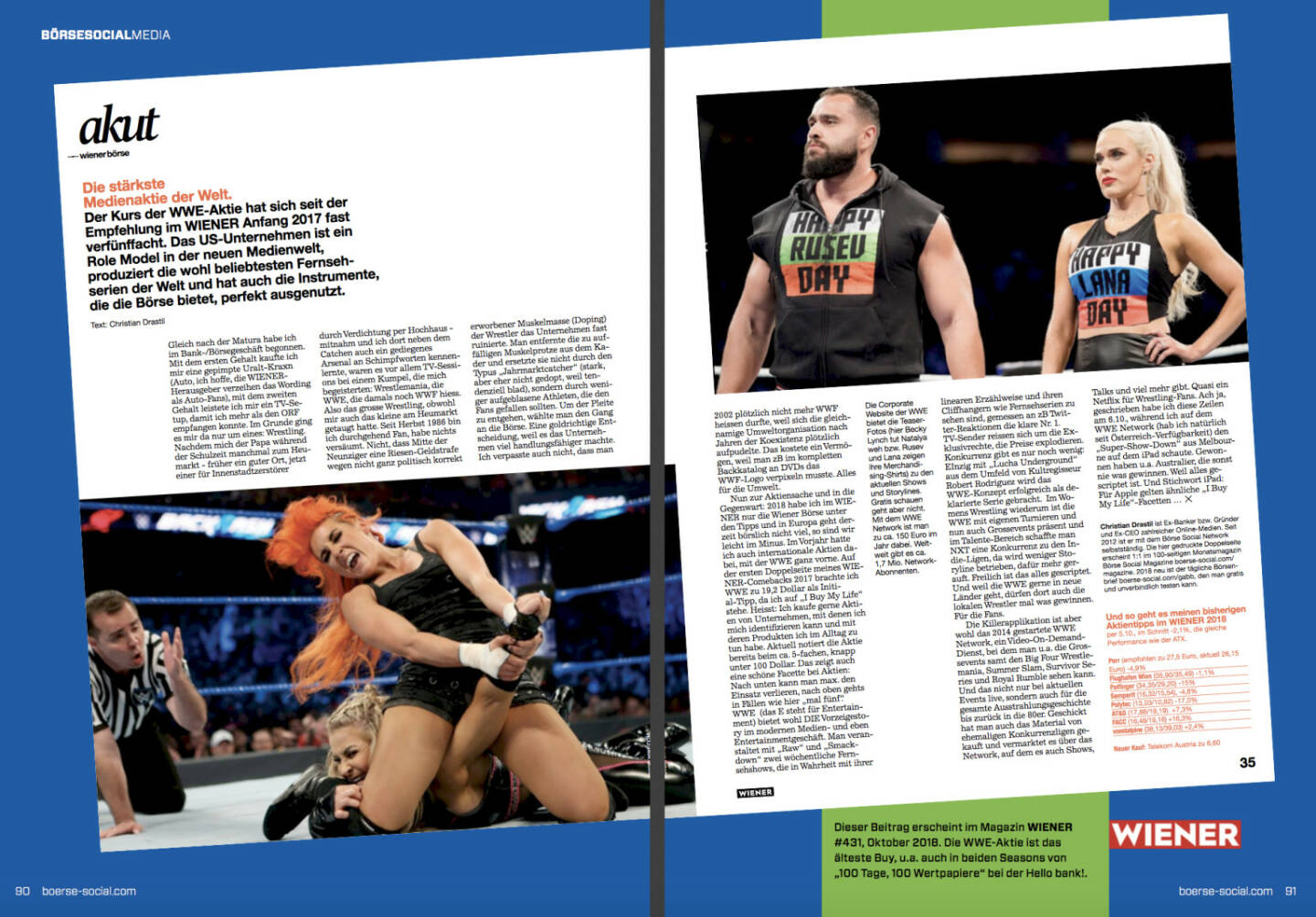 WWE Becky Lynch Rusev Lana https://boerse-social.com/pdf/magazines/bsm_21?page=91