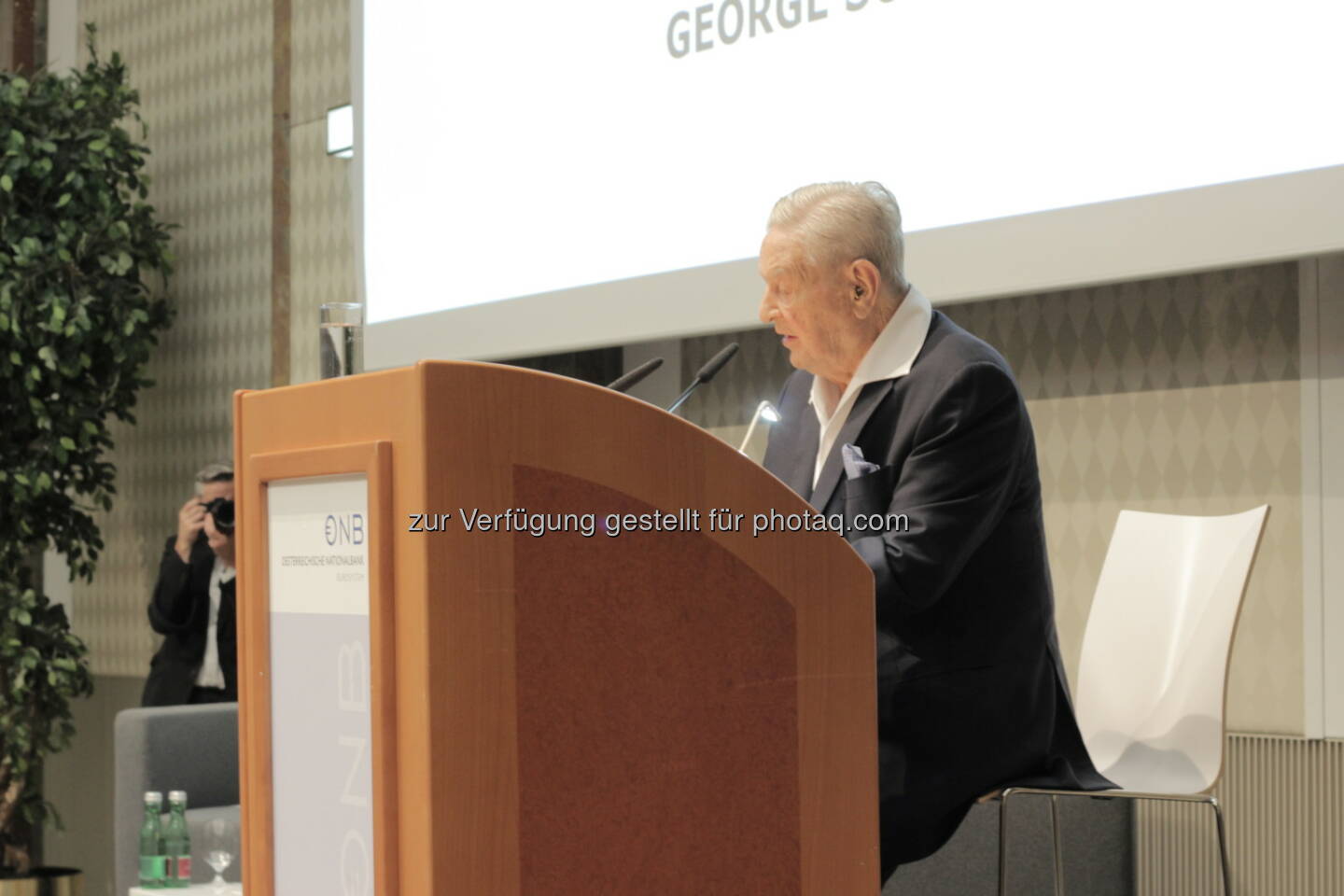 George Soros bedankt sich für den herzlichen Empfang in Wien, 21.6.19