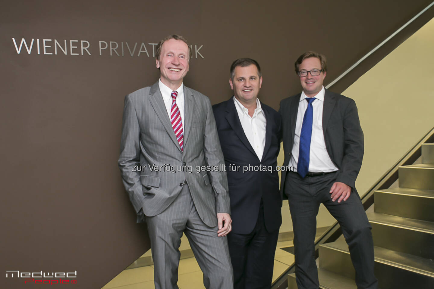 Gerald Grohmann (SBO), Eduard Berger, Michael Sieghart (Wiener Privatbank)