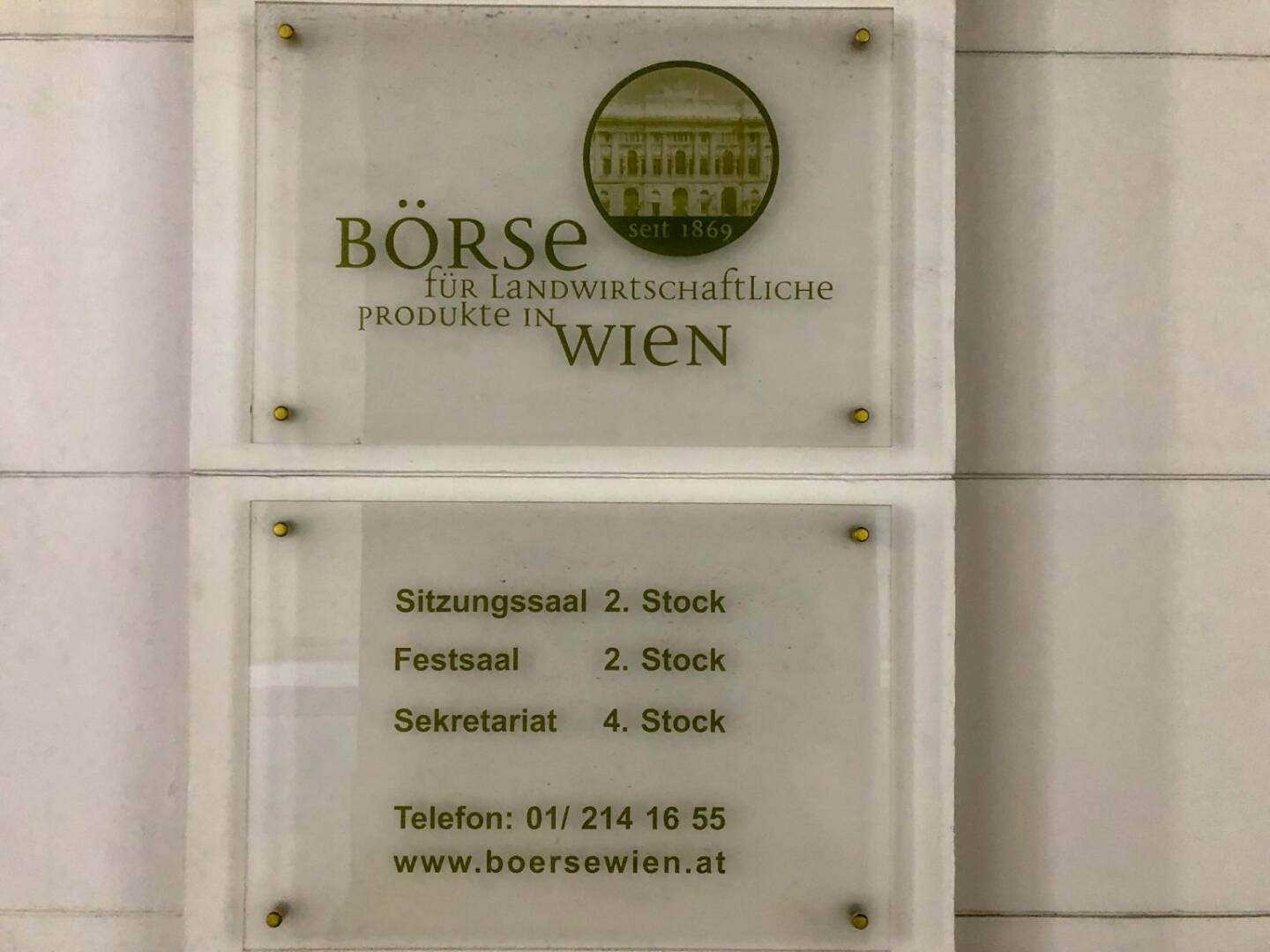 Börse für landwirtschaftliche Produkte in Wien - www.boersewien.at