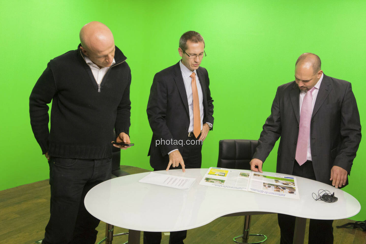 Georg Wachberger, Günther Artner (Erste Group, Mitte),  Daniel Lion (Erste Group, rechts)