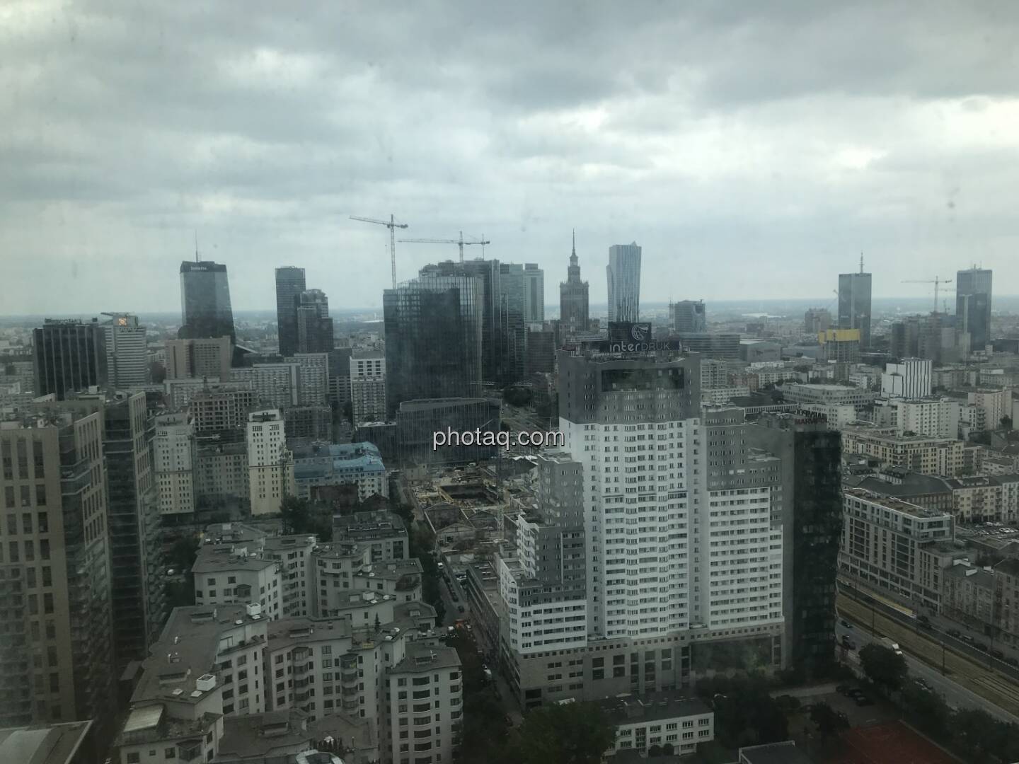 Blick aus dem Warsaw Spire Immofinanz