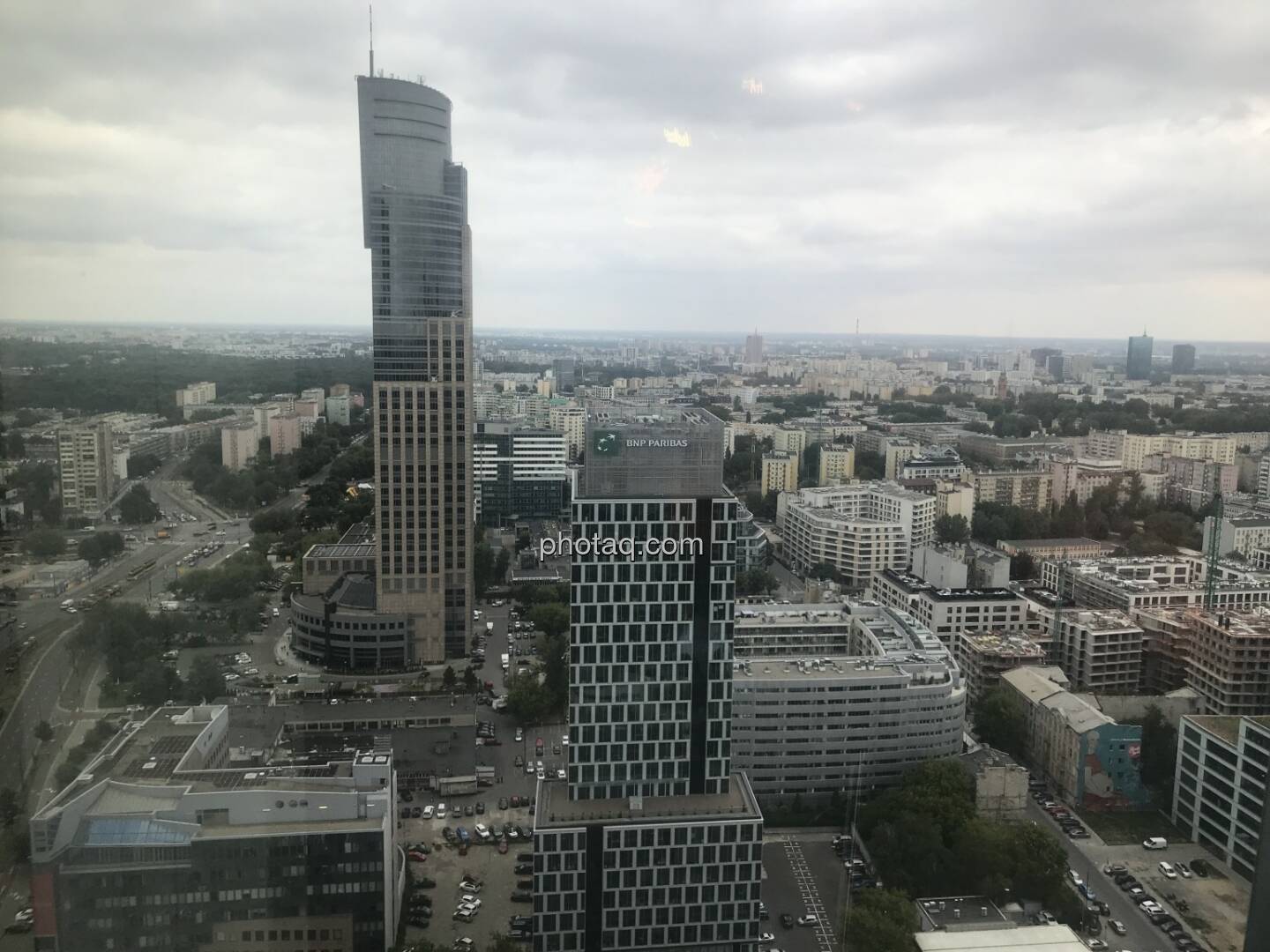 Blick aus dem Warsaw Spire Immofinanz