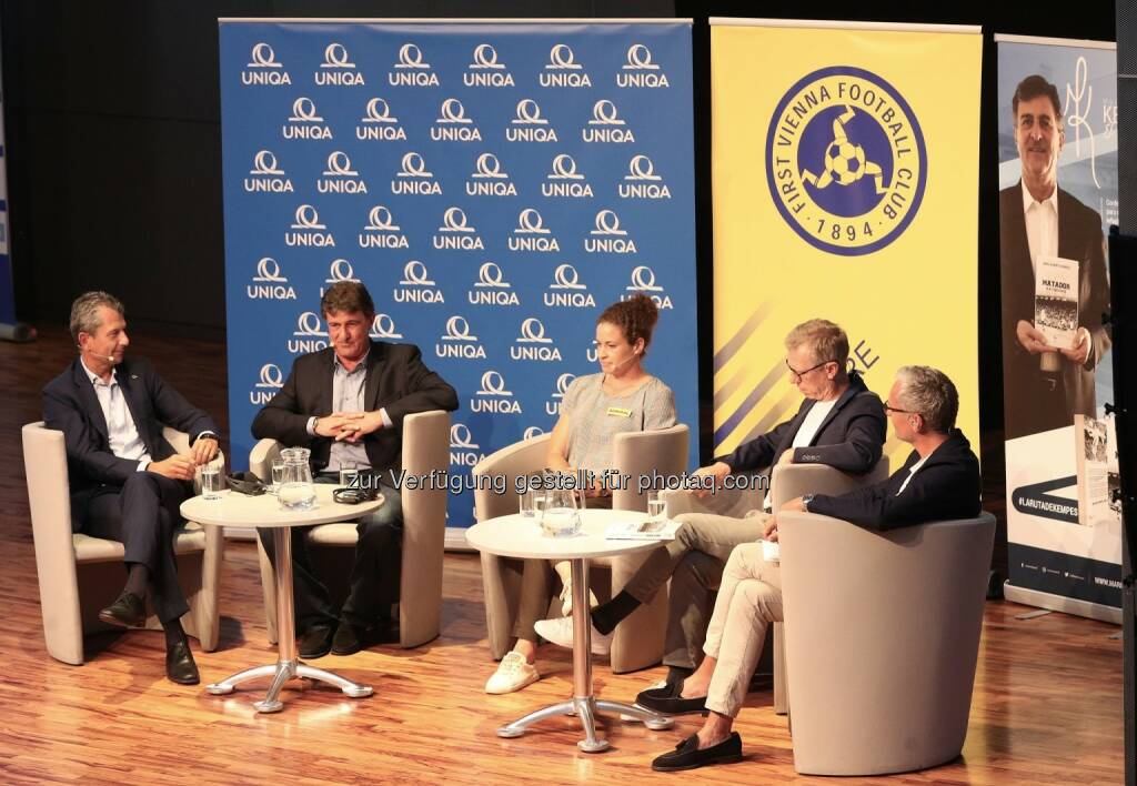 Uniqa Runde mit Mario Kempes, Peter Stöger, Nina Burger (21.08.2019) 