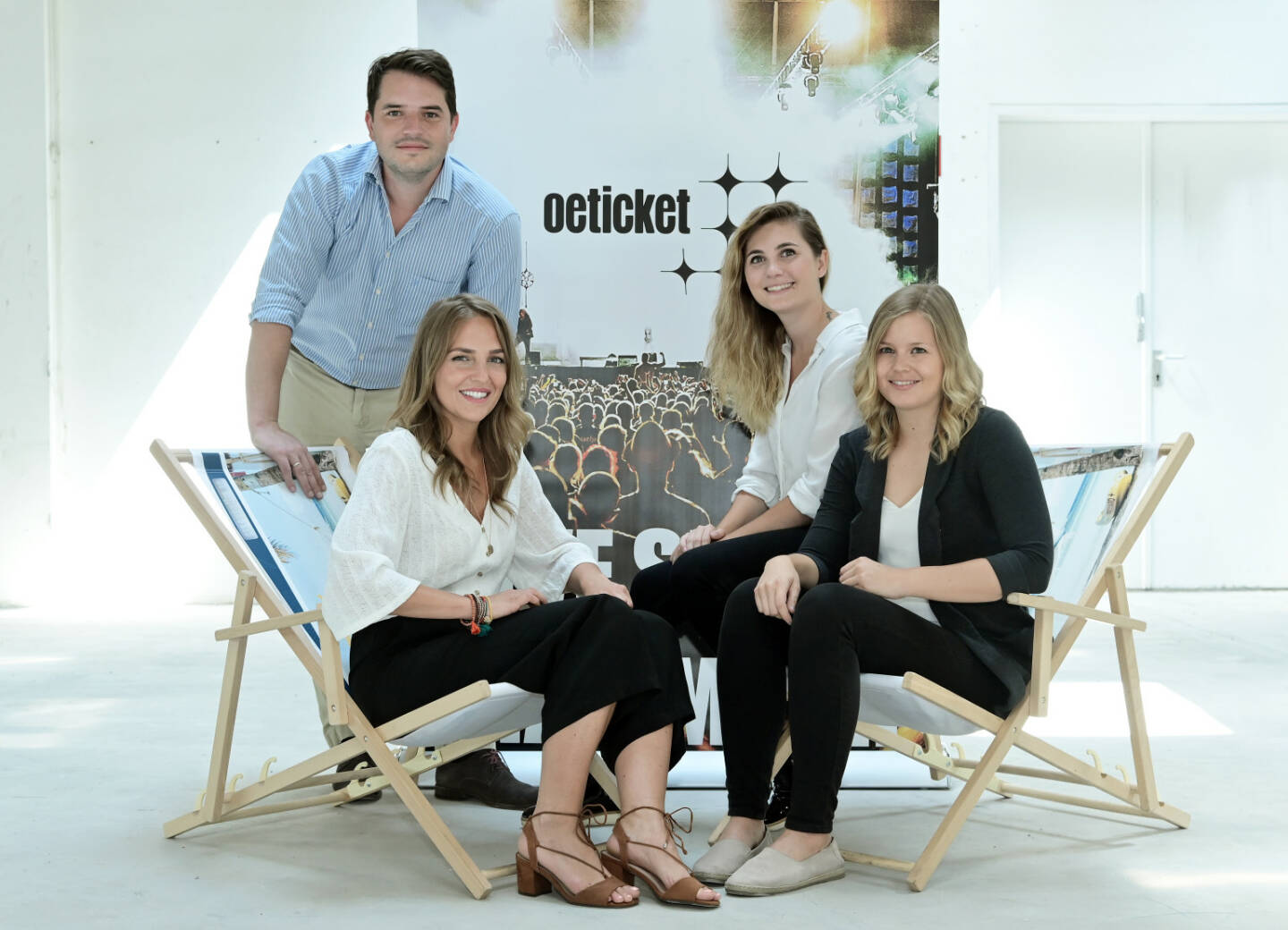 oeticket weitet Marketingaktivitäten aus: Christina Neuhauser, Lisa Barth und Susanne Krejca verstärken das Team von Lukas Unger, © leisure communications/Christian Jobst
