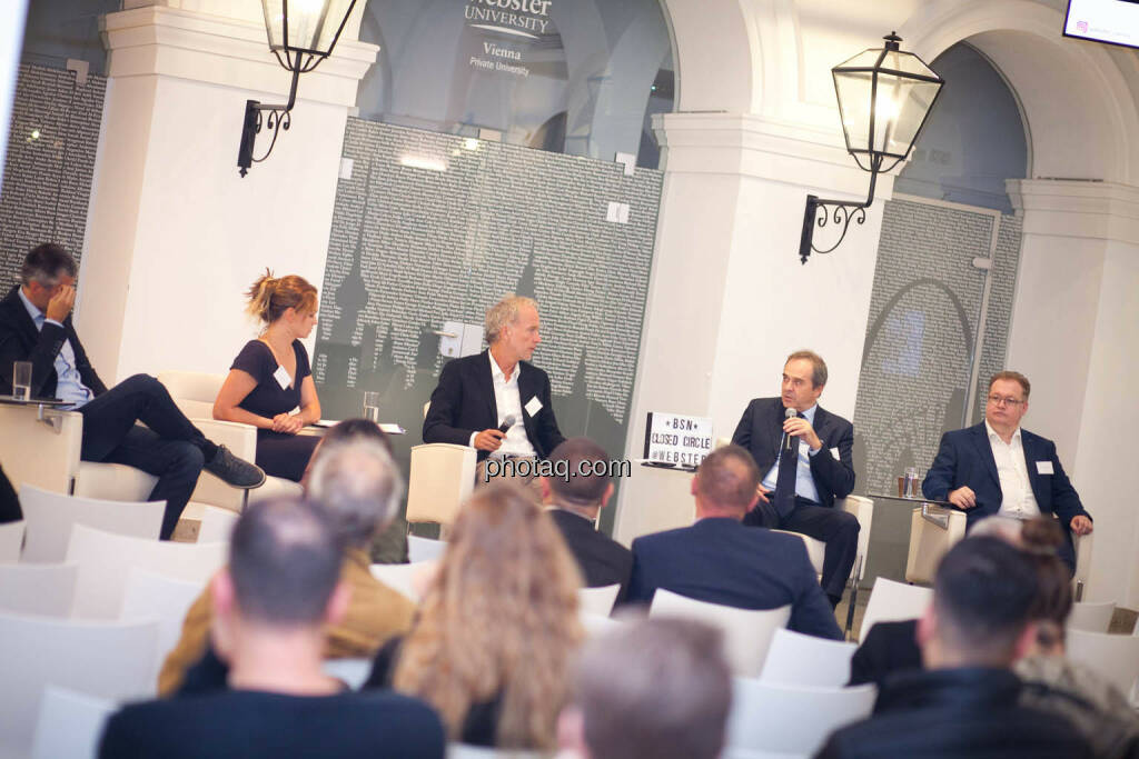 Michael Eisler (startup300), Julia Özturk (NET New Energy), Christian Drastil (BSN), Wolfgang Matejka (Matejka & Partner), Gregor Rosinger (Rosinger Group) (18.09.2019) 