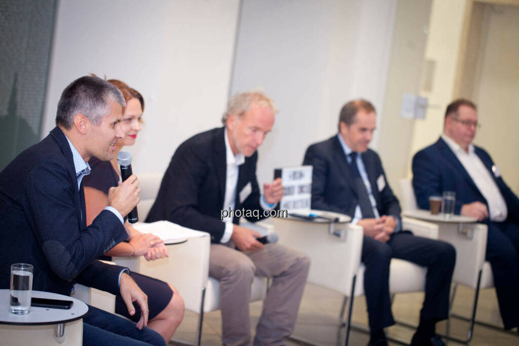 Michael Eisler (startup300), Julia Özturk (NET New Energy), Christian Drastil (BSN), Wolfgang Matejka (Matejka & Partner), Gregor Rosinger (Rosinger Group) (18.09.2019) 