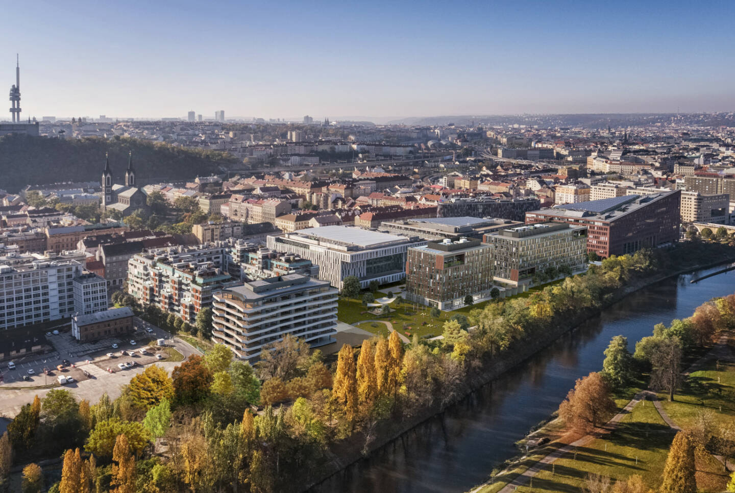 CA Immo startet Bau von zwei Bürogebäuden in Prager Top-Lage, Strategische Erweiterung des fast voll vermieteten Prager CA Immo-Portfolios, Credit: CA Immo