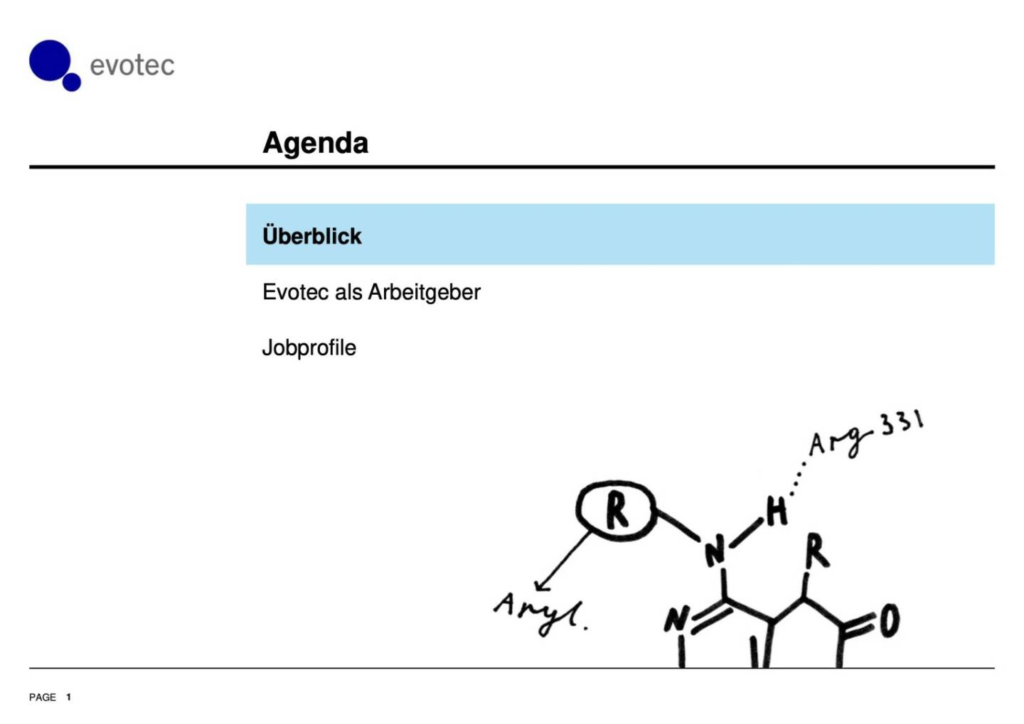 Evotec - Agenda