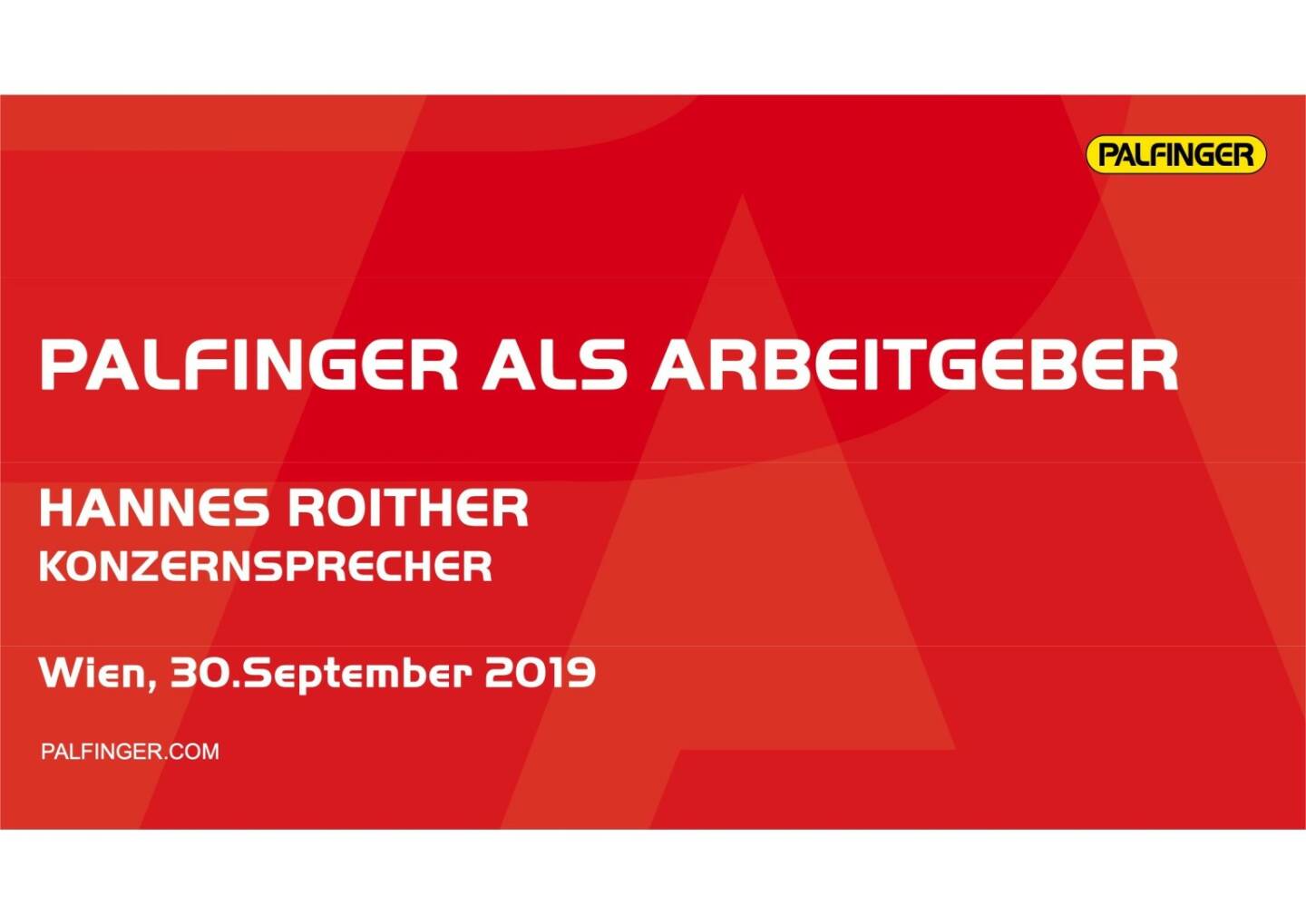 Palfinger als Artbeitgeber