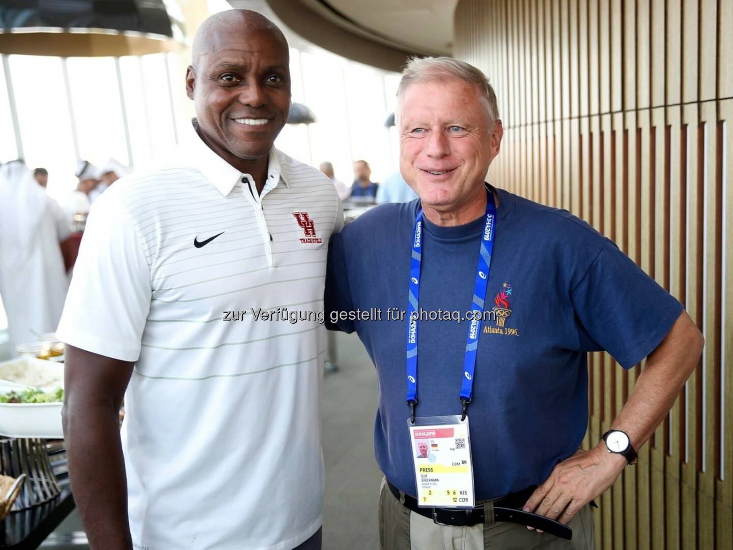 Carl Lewis, Olaf Brockmann, Credit: Giancarlo Colombo