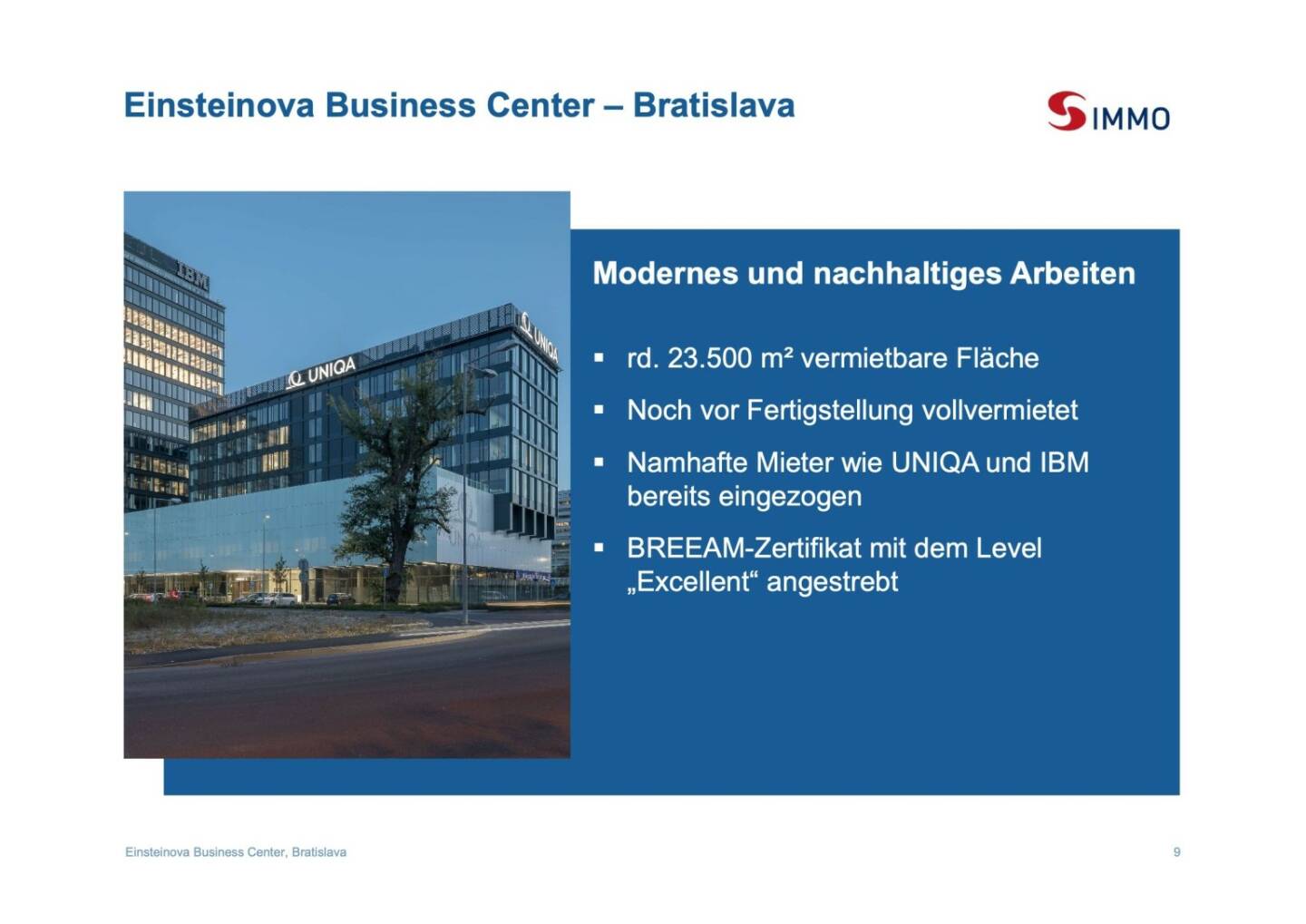 S Immo - Einsteinova Business Center ­ Bratislava