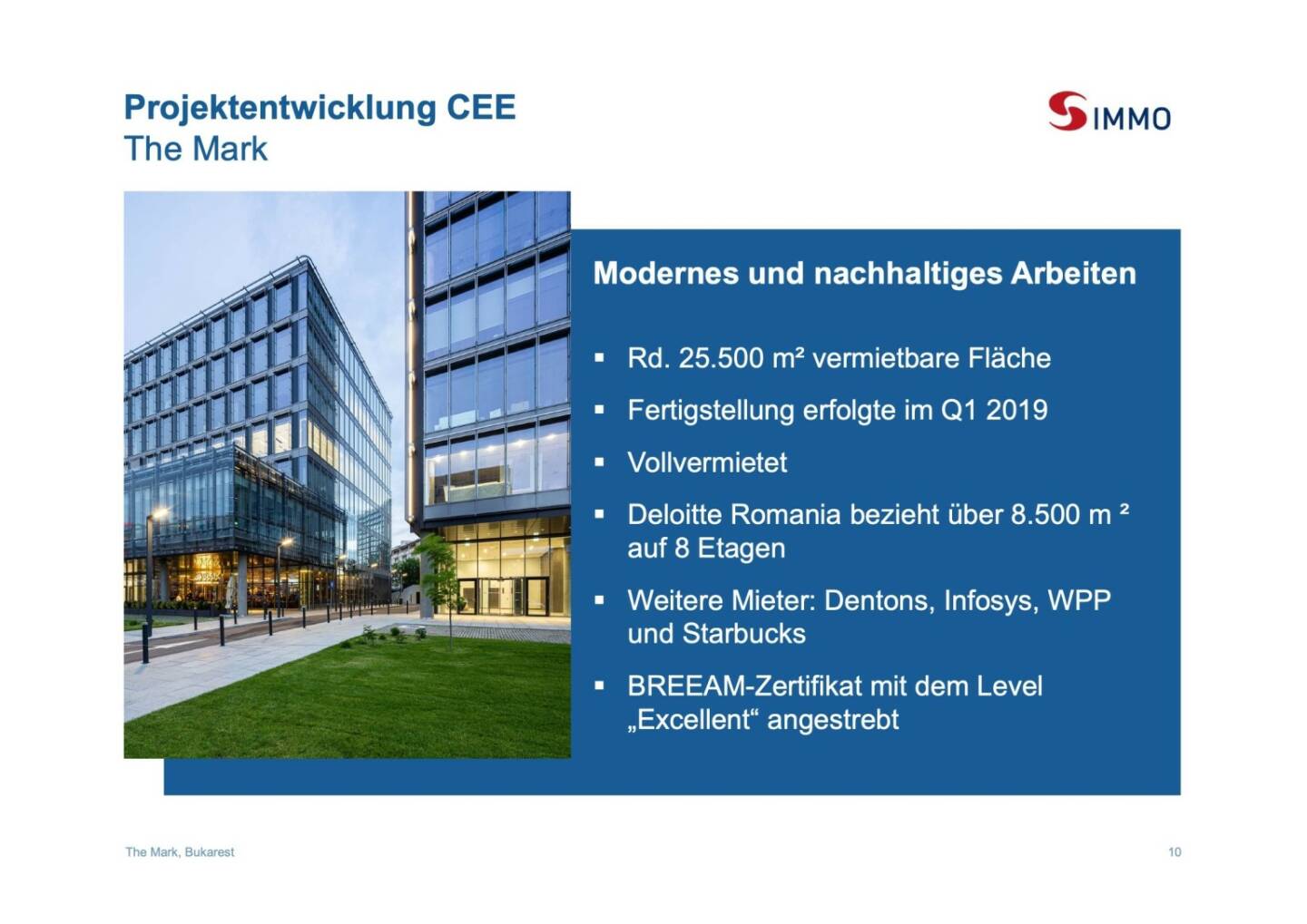 S Immo - Projektentwicklung CEE The Mark