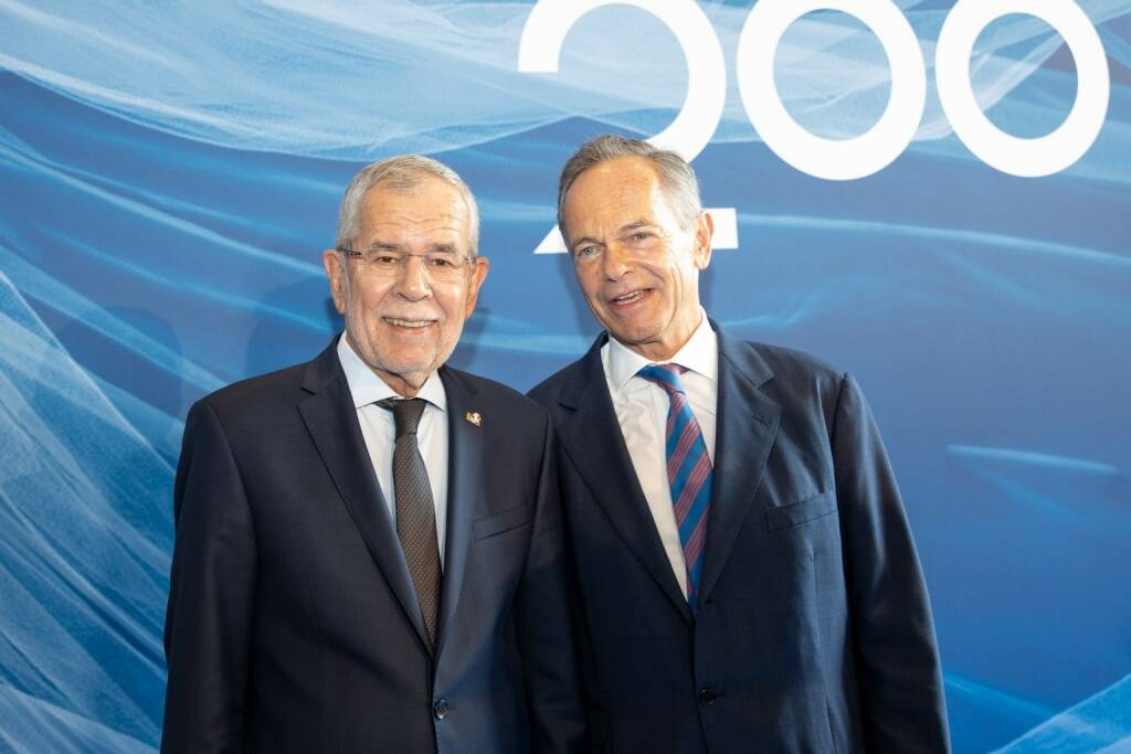 Erste Group 200 Jahr-Feier im Musikverein, Bundespräsident Alexander Van der Bellen, Erste-CEO Andreas Treichl ©Daniel Hinterramskogler (07.10.2019) 