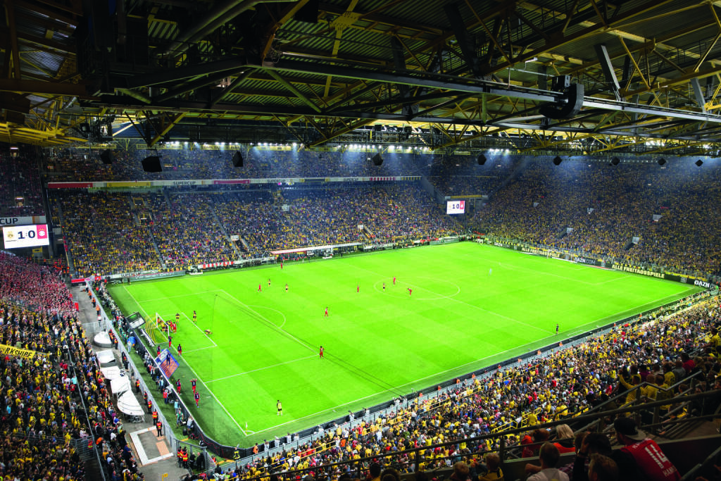 Die Zumtobel Group beleuchtet die Heimspielstätte von Borussia Dortmund; Credit: Marcel Mayer, © Aussender (14.10.2019) 