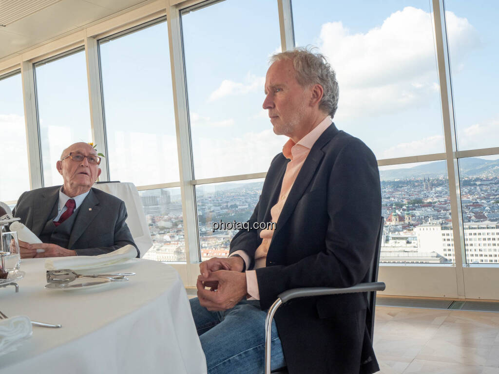 Günter Geyer (VIG), Christian Drastil (BSN), © photaq.com (24.10.2019) 