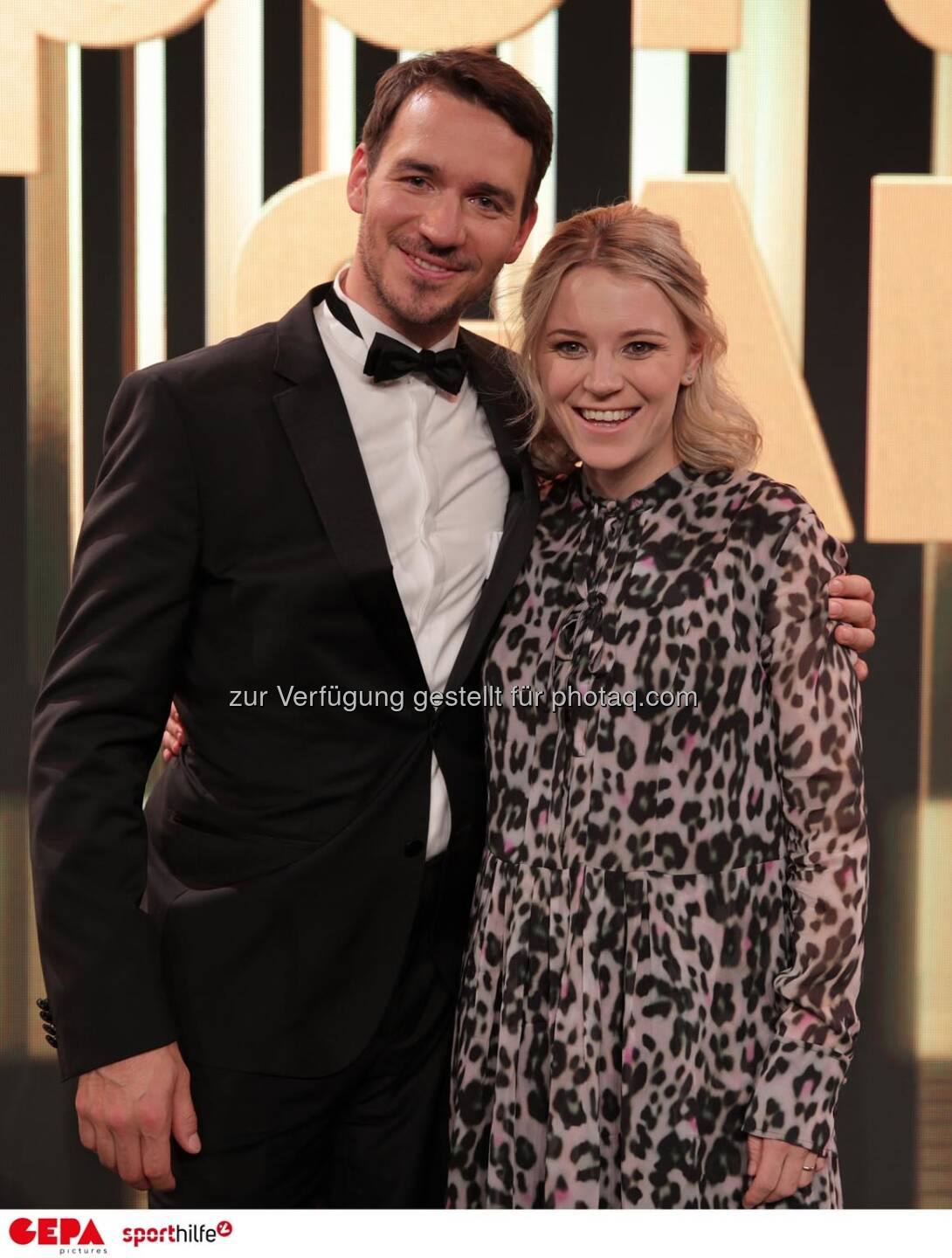 Felix Neureuther und Miriam Neureuther. Photo: GEPA pictures/ Walter Luger