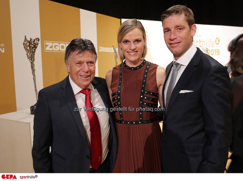 Peter Schroecksnadel, Marlies Raich und Benjamin Raich. Photo: GEPA pictures/ Walter Luger (07.11.2019) 