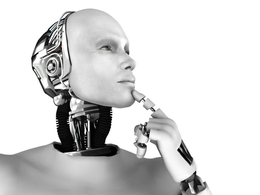 Roboter, weiß, nachdenklich - https://de.depositphotos.com/5285113/stock-photo-male-robot-thinking-about-something.html, © <a href=