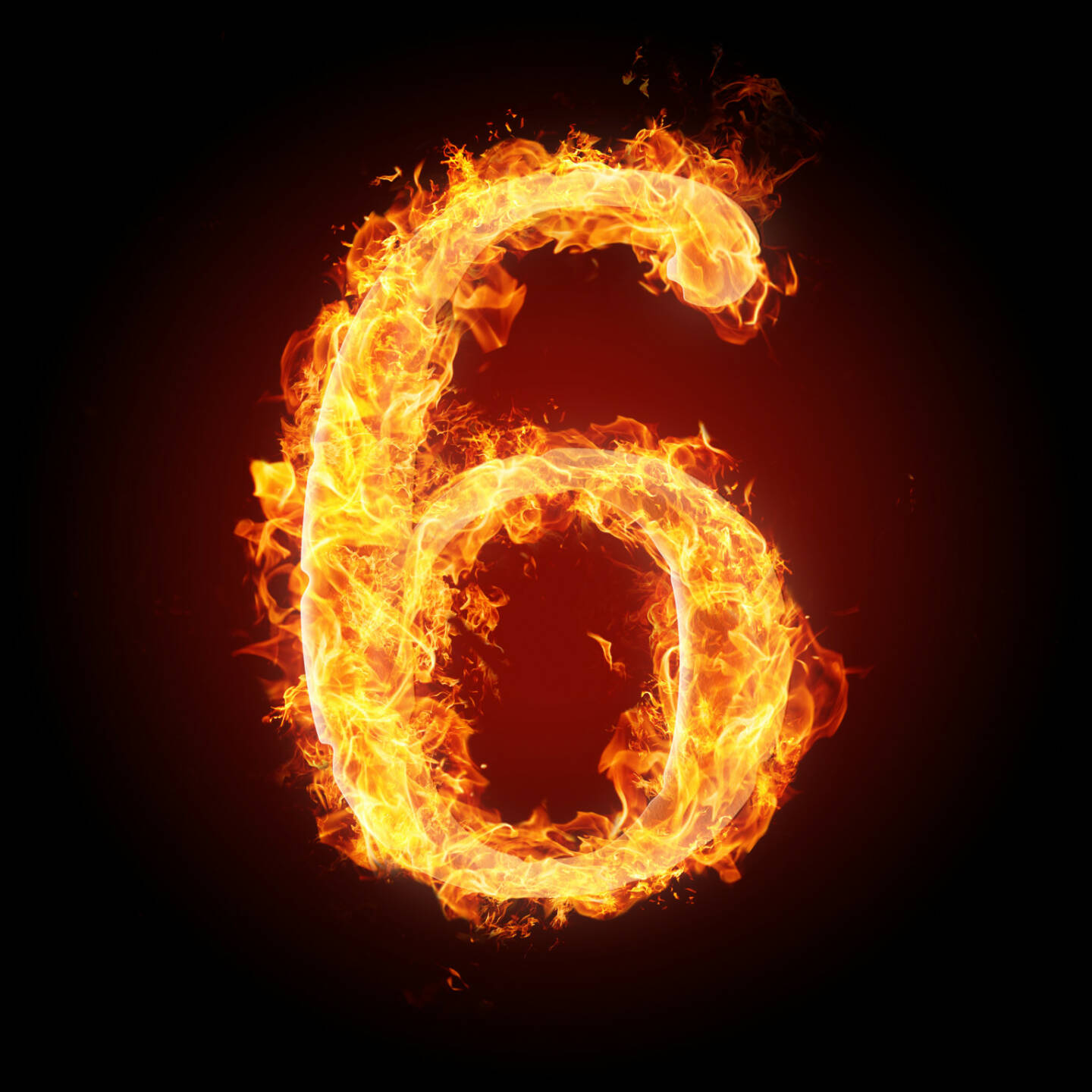 sechs - 6, Feuer, heiß - https://de.depositphotos.com/45320803/stock-photo-fonts-numbers-and-symbols-in.html