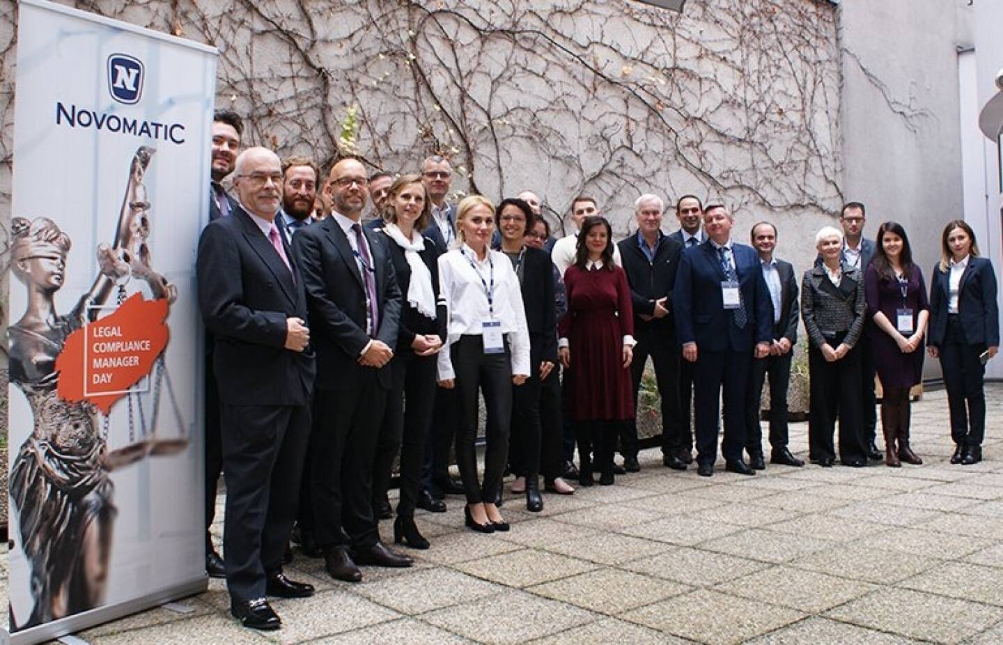 Anlässlich des jährlichen ‚NOVOMATIC Legal Compliance Manager Days‘ trafen sich mehr als 20 Compliance Manager aus Europa, den USA sowie Südamerika zum Informations- und Erfahrungsaustausch Mitte November in Wien. Credit: Novomatic