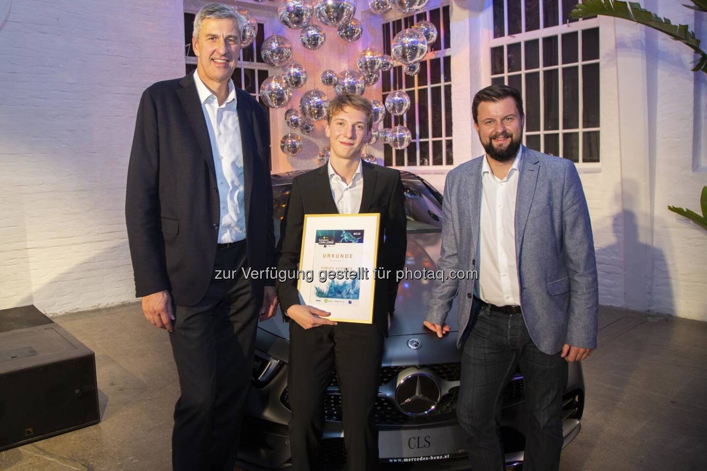 Johannes Haid (Hypo Trol Bank), Tobias Schober (Sieger #IC19), Jürgen Moser (Mercedes-Benz Österreich)