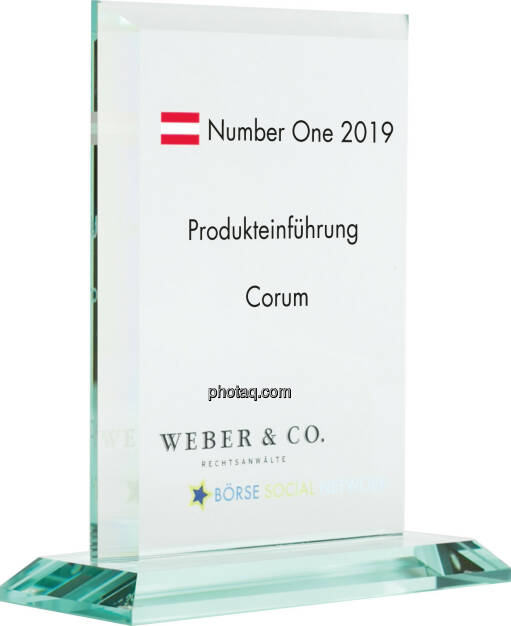 Number One Awards 2019 - Produkteinführung Corum, © photaq (20.01.2020) 