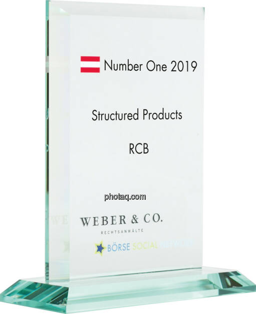 Number One Awards 2019 - Structured Products RCB, © photaq (20.01.2020) 