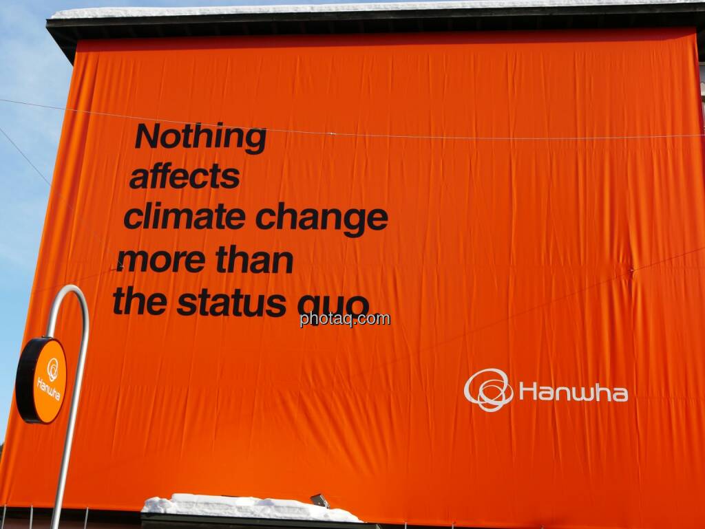Hanwha, Nothing affects climate change more than the status quo (21.01.2020) 