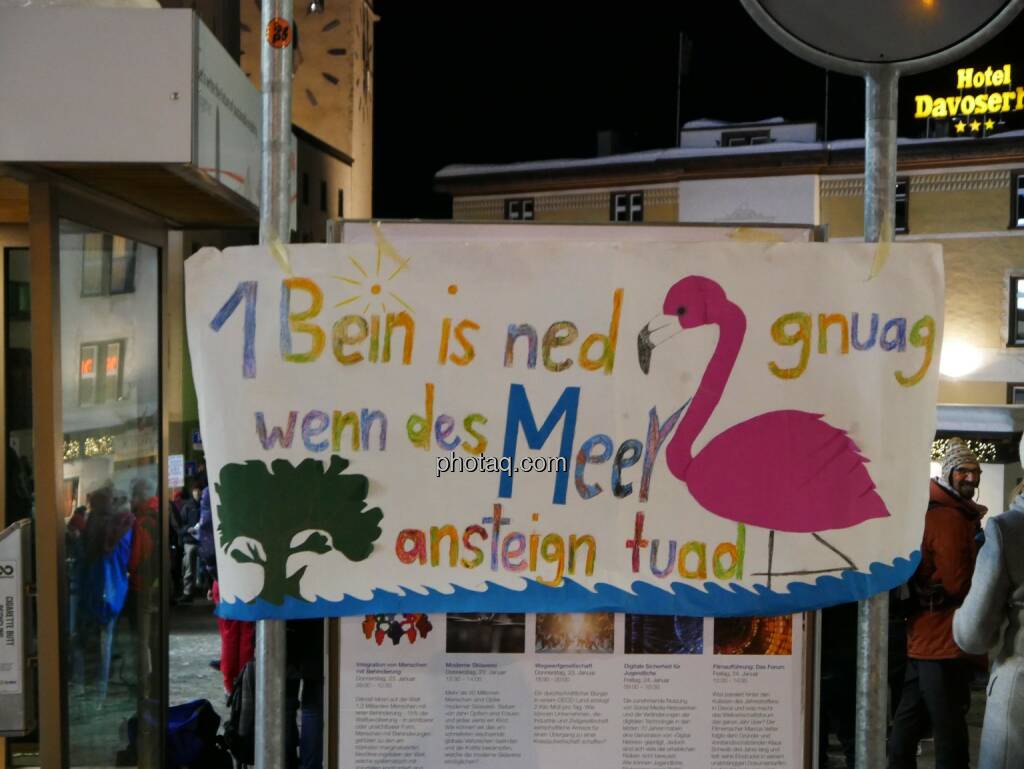 1 Bein is ned gnug wenn des Meer ansteigen tuad, Flamingo (21.01.2020) 