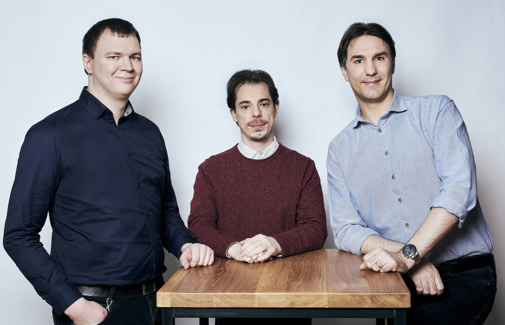 Die AnyDesk Gründer Olaf Liebe, Philipp Weiser und Andreas Mähler (v.l.n.r.) freuen sich auf die zusätzlichen Wachstumsmöglichkeiten durch die Partnerschaft mit Insight Partners. Nach der Transaktion beläuft sich das Gesamtvolumen der VC-Finanzierung durch Insight Partners und den bestehenden Investor, den europäischen multi-stage Risikokapitalfonds EQT Ventures, auf mehr als 20 Millionen US-Dollar. Credit: AnyDesk (22.01.2020) 