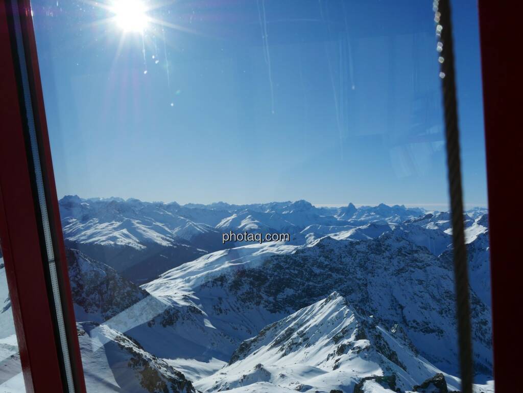 Ausblick, Gondel, Davos (24.01.2020) 