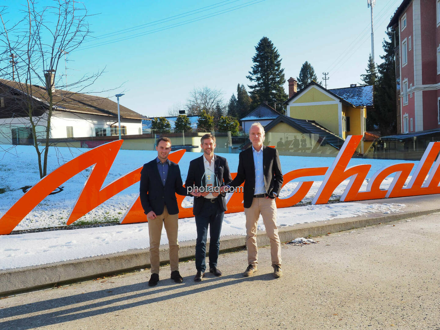 René Esterbauer (Managing Director KTM Motohall), Stefan Rathausky (Merger-Maker von RHI und Magnesita), Christian Drastil (BSN, Award Initiator)