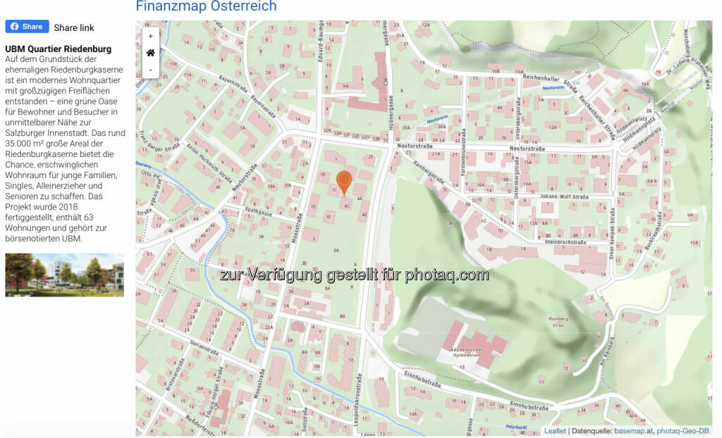 UBM Quartier Riedenburg auf http://www.boerse-social.com/finanzmap (20.02.2020) 