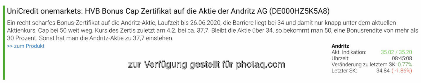 Andritz Zertifikat unter https://boerse-social.com/zertifikate/05/2020 