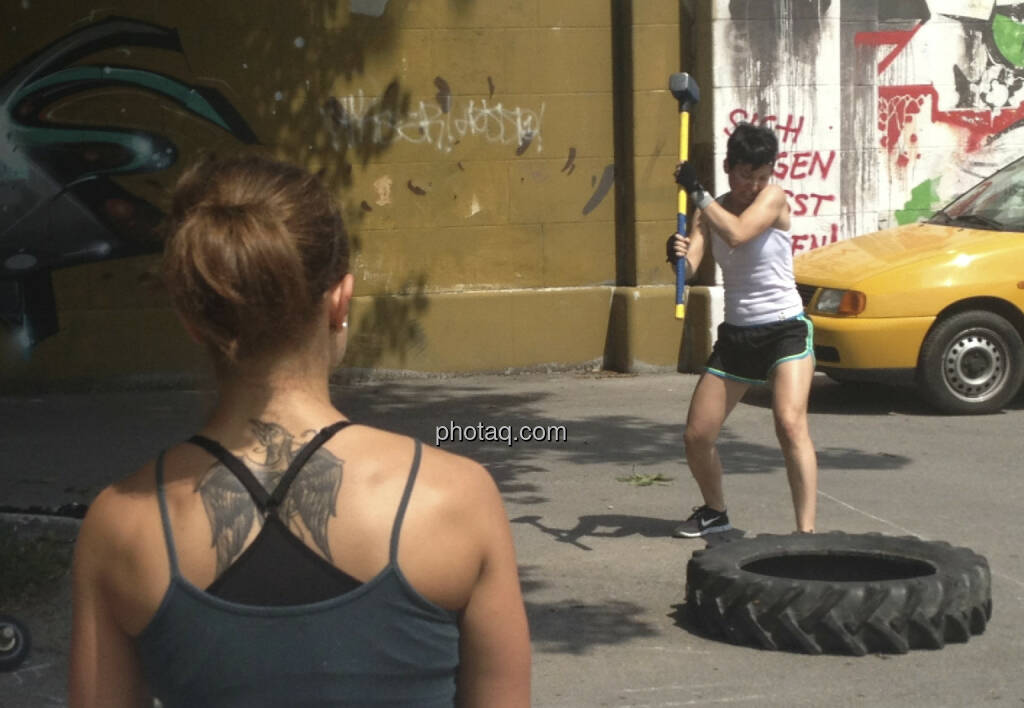 Muskeln am Donaukanal, Hammer (14.07.2013)