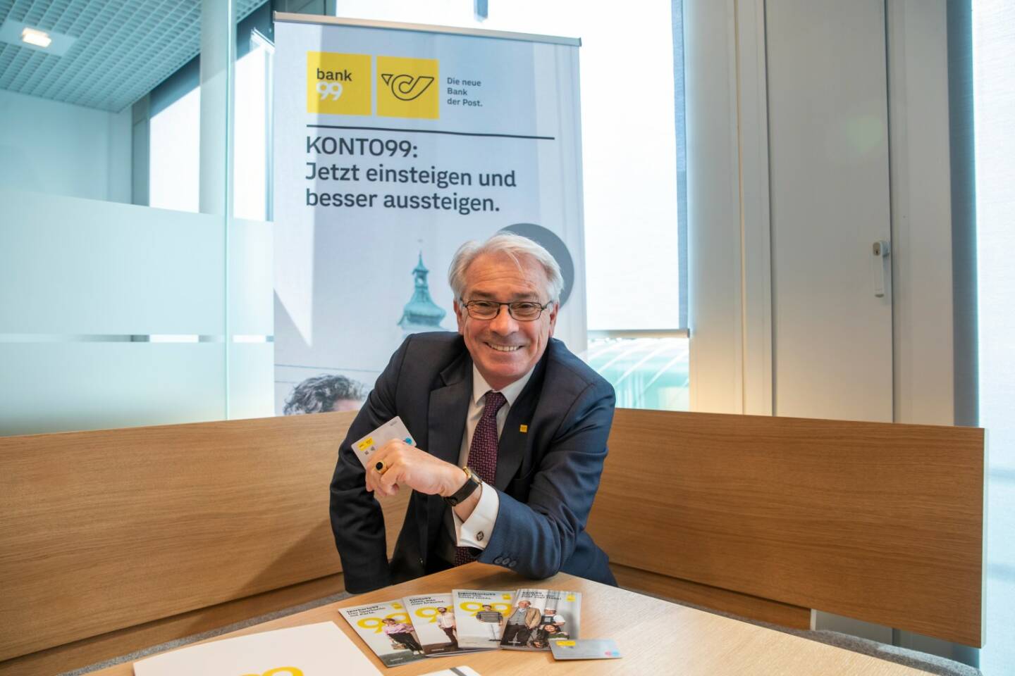 Post: Generaldirektor Georg Pölzl zum Start der bank99, Credit: GEPA pictures/ Philipp Brem
