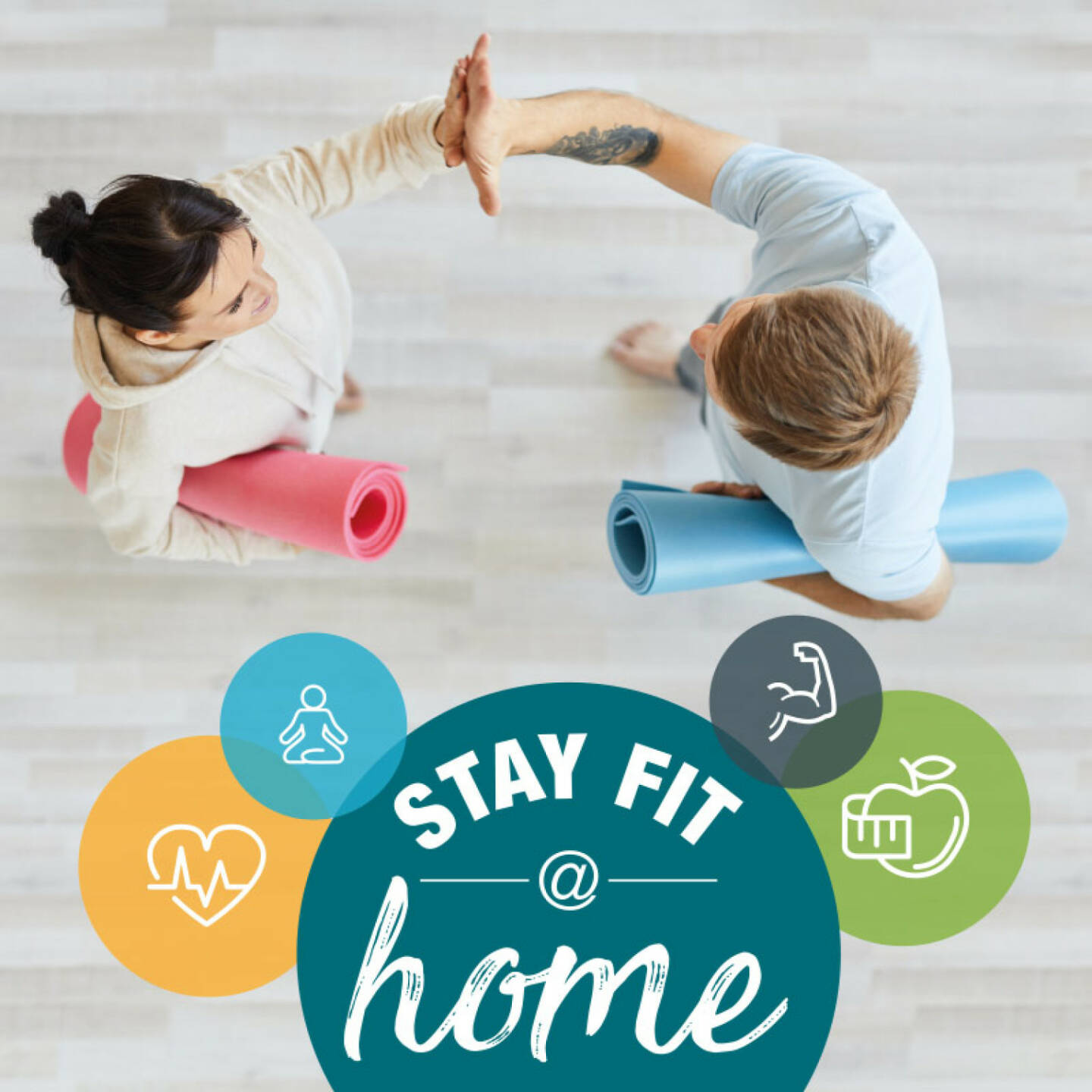 INJOY Austria GmbH: STAYFIT@home - Neue Gratis-Trainings-App für die ÖsterreicherInnen, Training nach Tabata-Prinzip mit nur 4-8 Minuten pro Tag; inklusive Tipps für die Gesundheit und Motivation.Fotocredit: INJOY